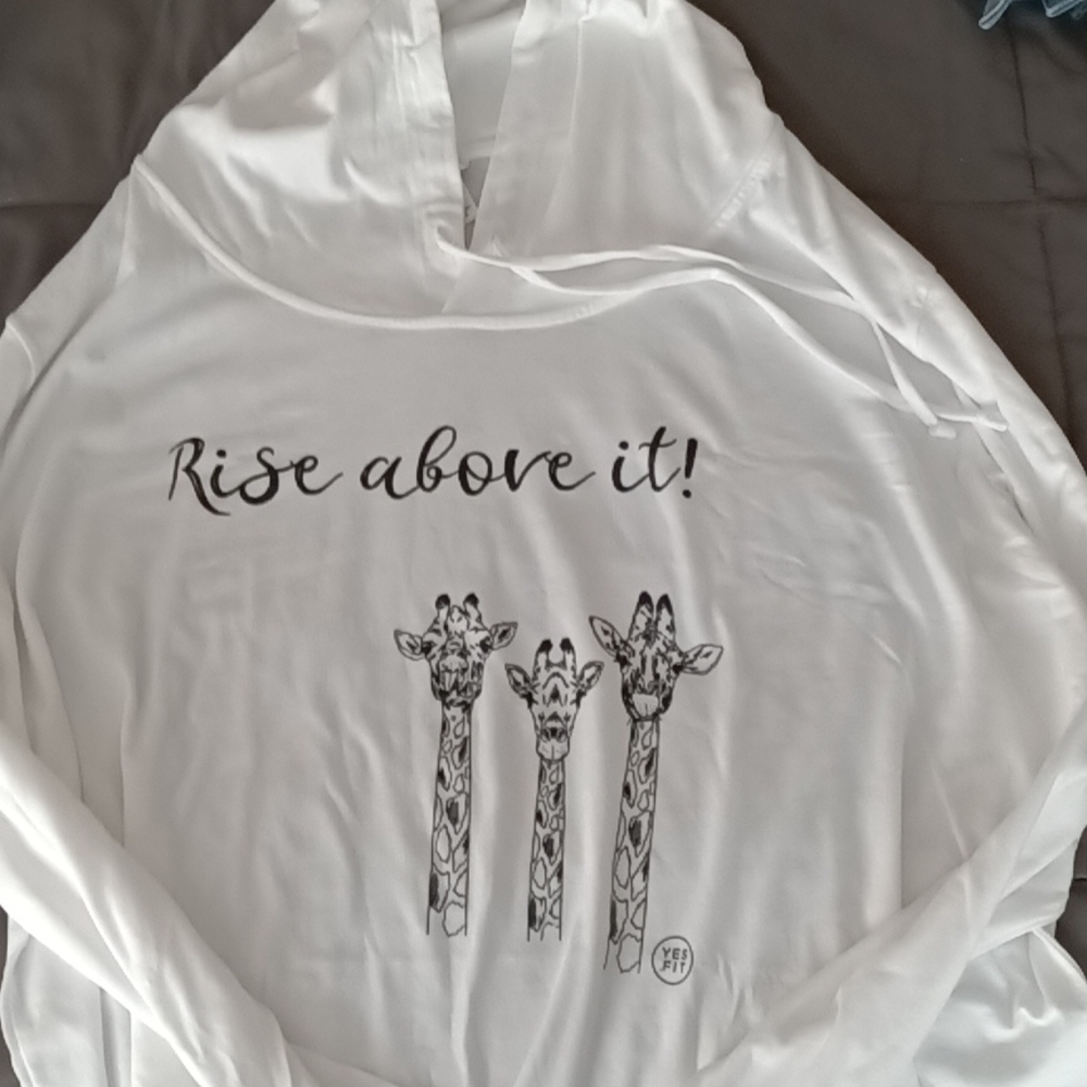 Yes.fit 2X lightweight crop hoodie